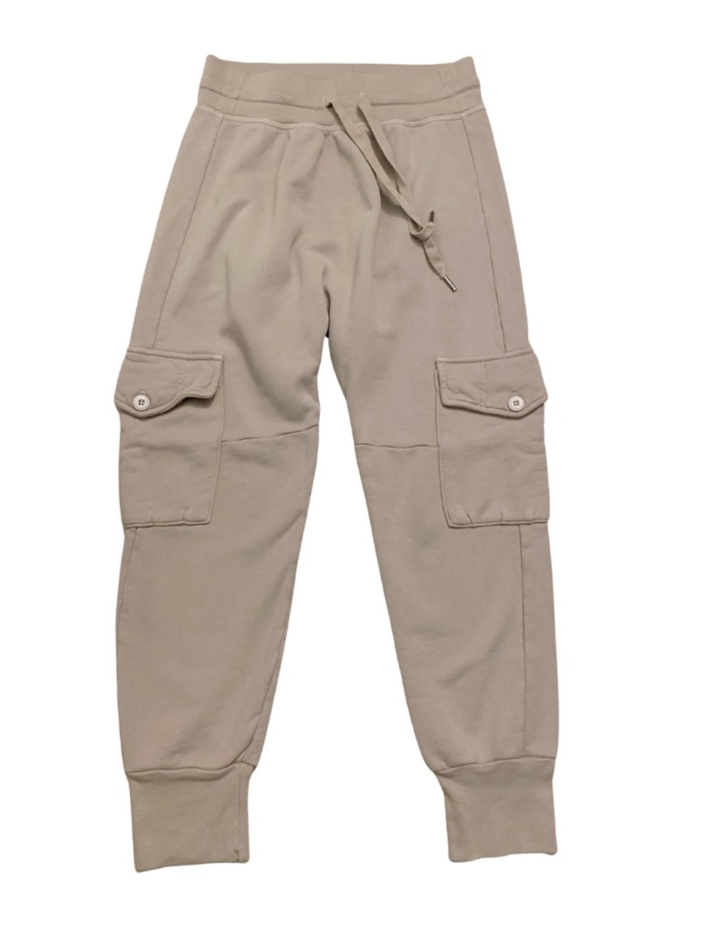 NSF Ellie Cotton Cargo Joggers Tan Loungewear Athleisure Utility Sweatpants